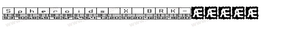 Spheroids X BRK字体转换
